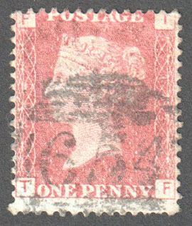 Great Britain Scott 33 Used Plate 103 - TF - Click Image to Close